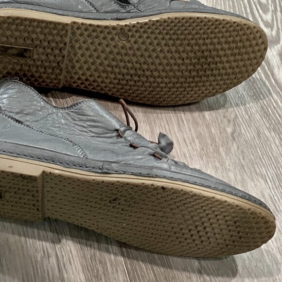 Lemon & Lime Casablanca School Boho Academia Soft Grey Leather Booties Shoes 9 - Picture 4 of 6